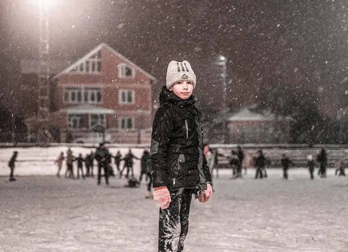 Kinder Eislauf und Freizeit