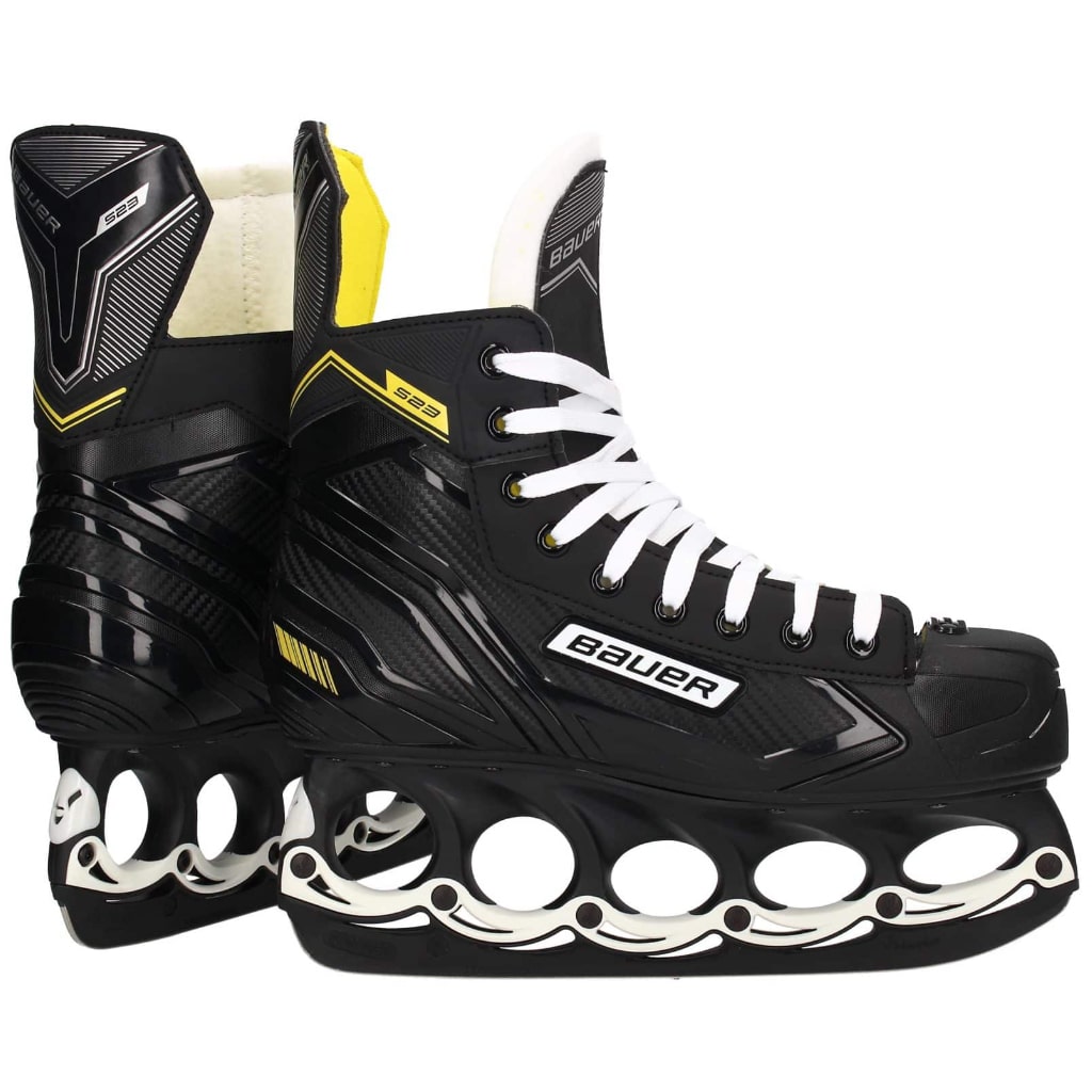 Bauer Eishockeyschlittschuhe S23 Black-White mit t-blade Kufensystem