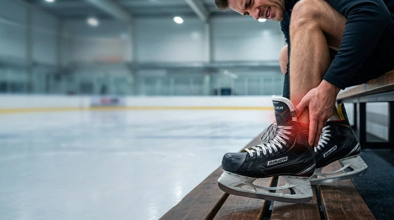 Schlittschuhe drücken oder tun weh? Ursachen & 9 Tipps gegen Schmerzen