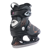 K2 ALEXIS Ice Pro Damen-Schlittschuh, black-anthracite-coral