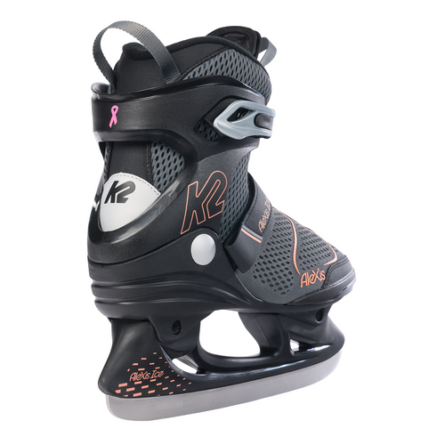 K2 ALEXIS Ice Pro Damen-Schlittschuh, black-anthracite-coral