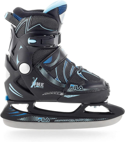 FILA Iceskate X-One Plus Ice blk/lightblue   Kinderschlittschuh größenverstellbar