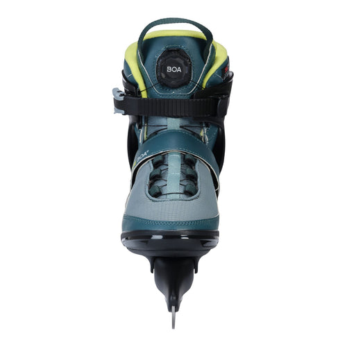 K2 ALEXIS Ice Boa Damen Schlittschuhe, Petrol Blue-Lime, Modell 2026/27