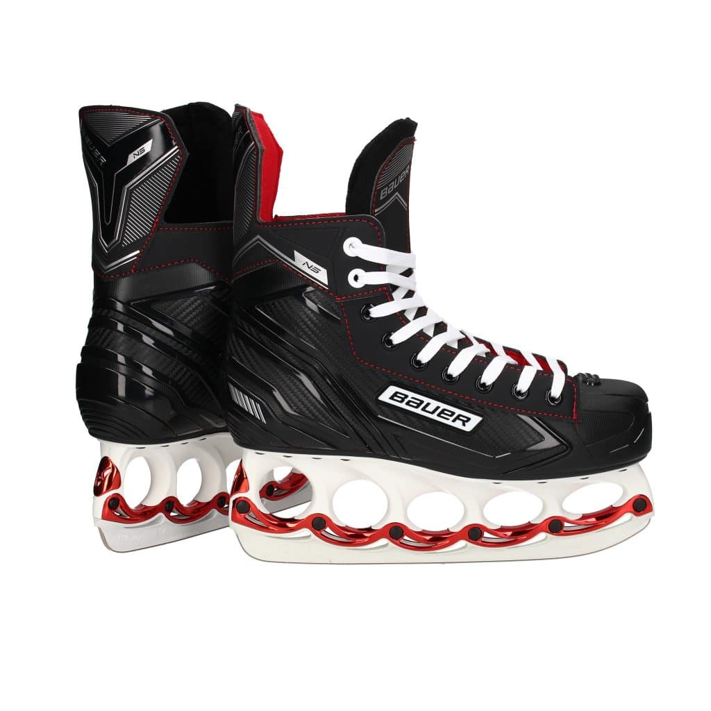 Bauer NS White Red Schlittschuhe t-blade