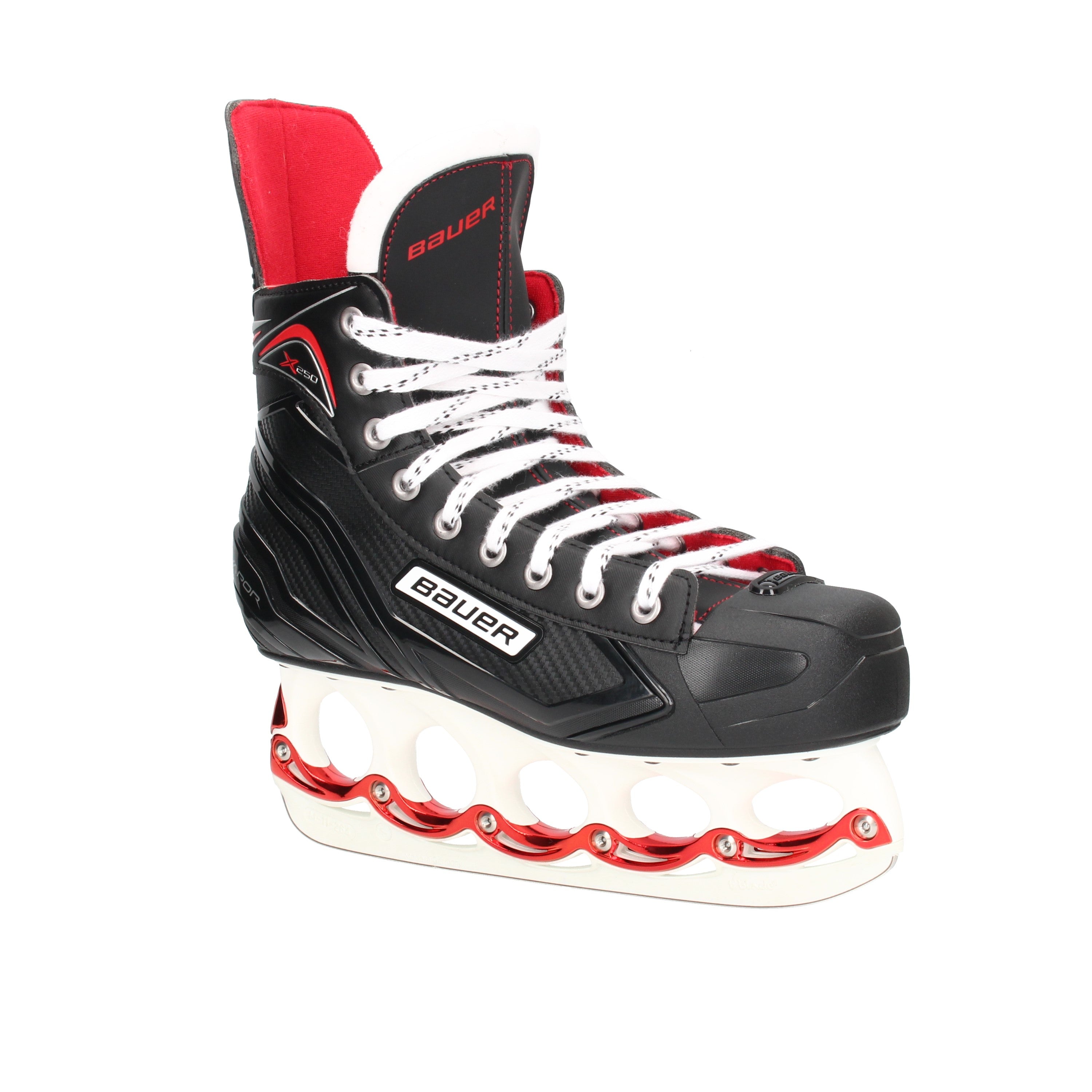 Bauer X250 White Red Schlittschuhe t-blade - Main Image
