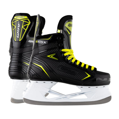 Graf Ultra G105X Eishockey Schlittschuhe Schwarz/Gelb