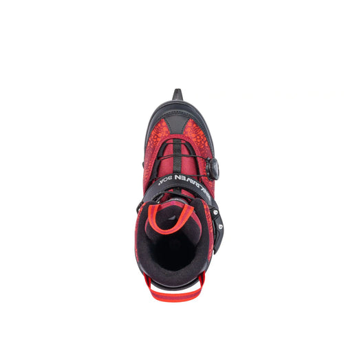 K2 Rink Raven Ice Boa Skates für Jungs, Modell 2026/2027 Rot