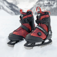K2 Rink Raven Ice Boa Skates für Jungs, Modell 2026/2027 Rot