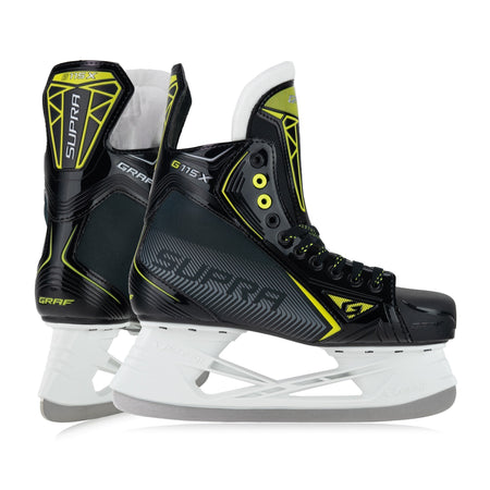 Graf Supra G115X Eishockey Schlittschuhe Venom Pro Schwarz/Gelb | Komfort & Stabilität
