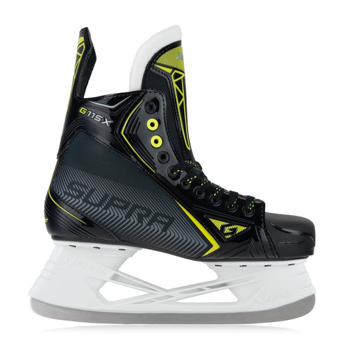Graf Supra G115X Eishockey Schlittschuhe Venom Pro Schwarz/Gelb | Komfort & Stabilität