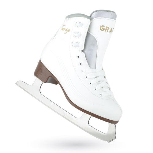 Graf Tango V3 Damen-Eiskunstlaufschuh Weiß Stainless Kufen