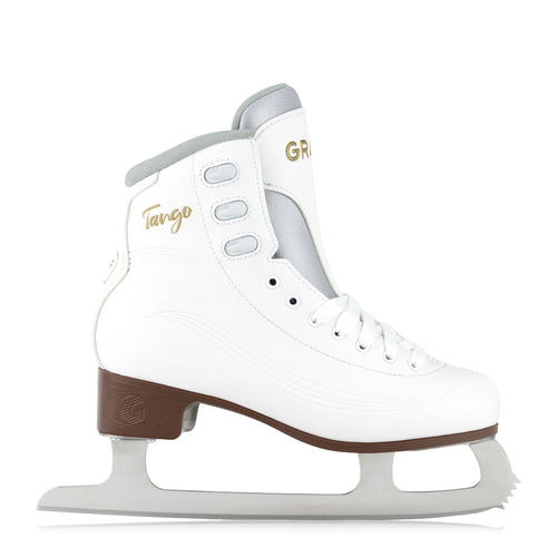 Graf Tango V3 Damen-Eiskunstlaufschuh Weiß Stainless Kufen